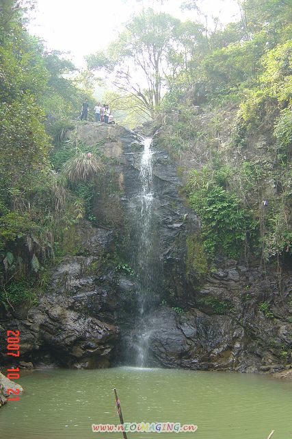 泮坑瀑布秋色 摄影 文曲芳生