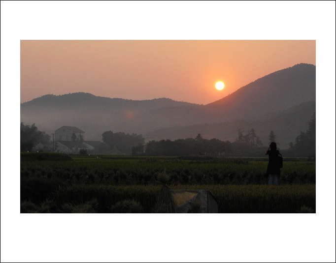 夕阳山外山 摄影 越女茶