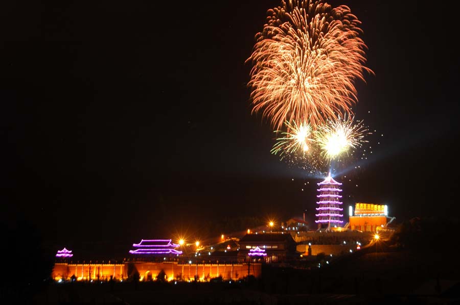 灵宝寺夜景 摄影 金光勋