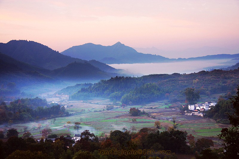 乡村秋晨 摄影 岚水清清