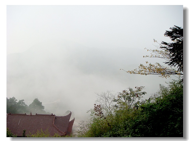 雾锁石佛山 摄影 蓝心鱼