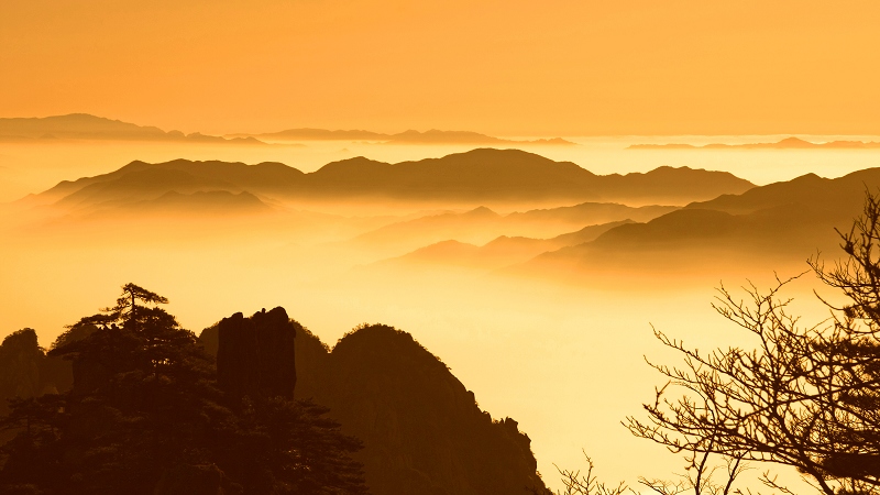 黄山风光 摄影 山中野狼