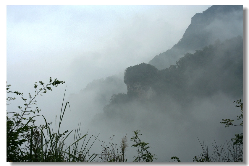 山乡晨雾 摄影 草香人远