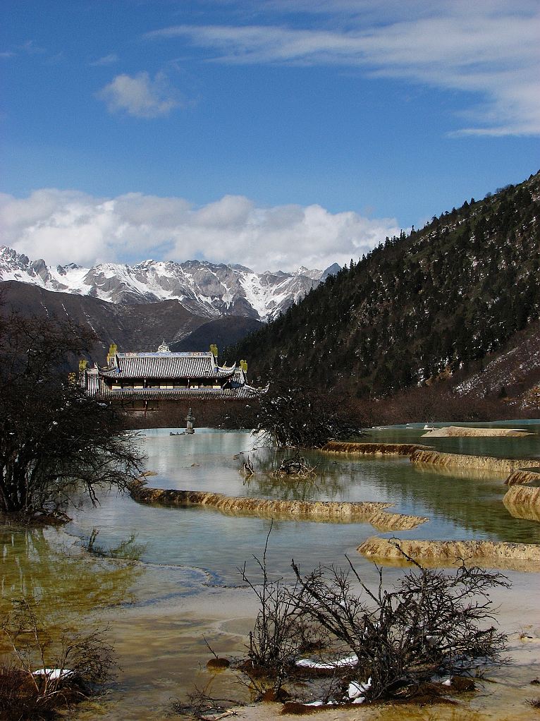 黄龙,五彩池,初雪 摄影 无小钱