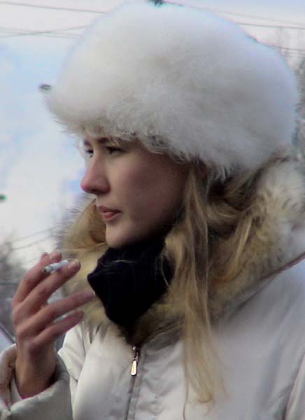 俄罗斯印象之时髦的俄女郎 摄影 行山走水