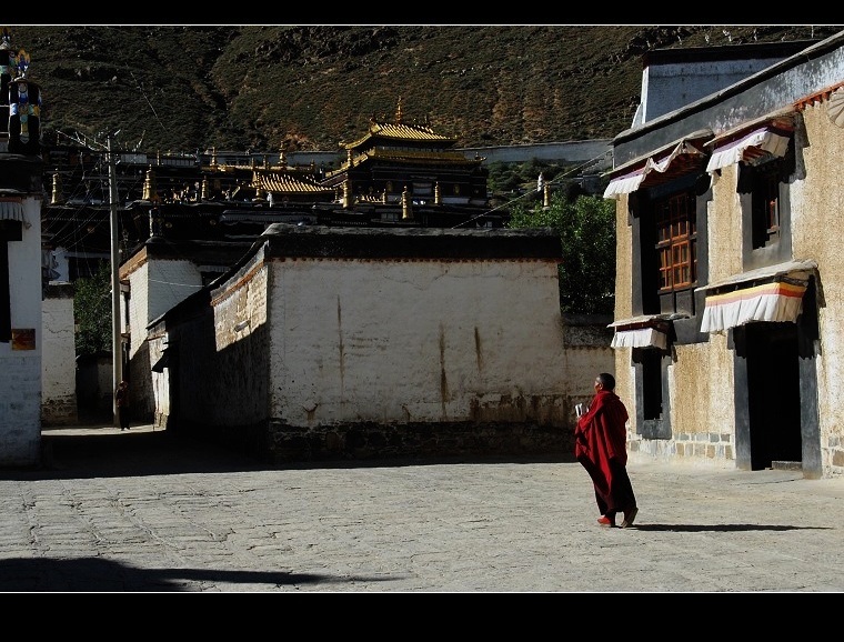 扎什伦布寺一隅 摄影 紫杉