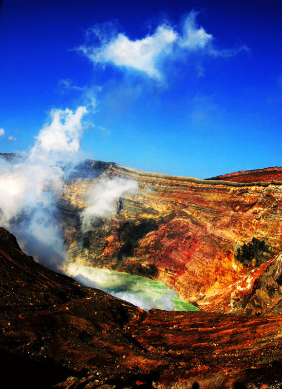 阿苏火山 摄影 风轻云淡