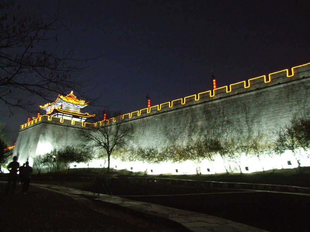 西安城墙夜景 摄影 年年