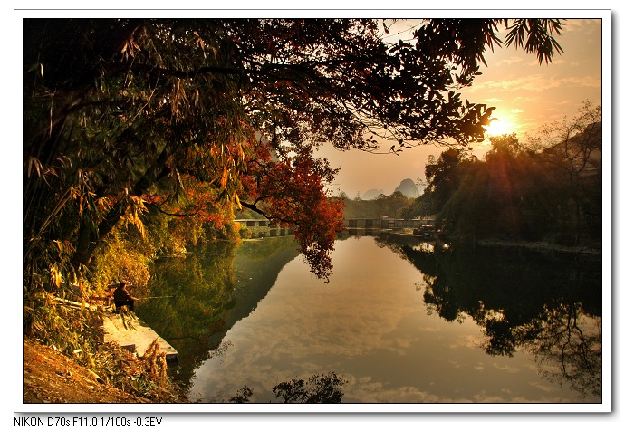 桃花江夕照 摄影 ziyuzile