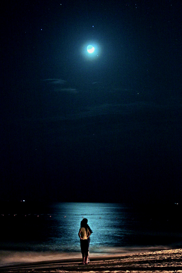 月夜海滩 摄影 雨山中人