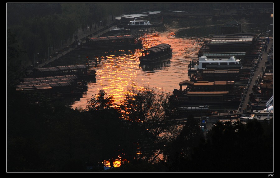 西湖随拍---夕照 摄影 沙拉