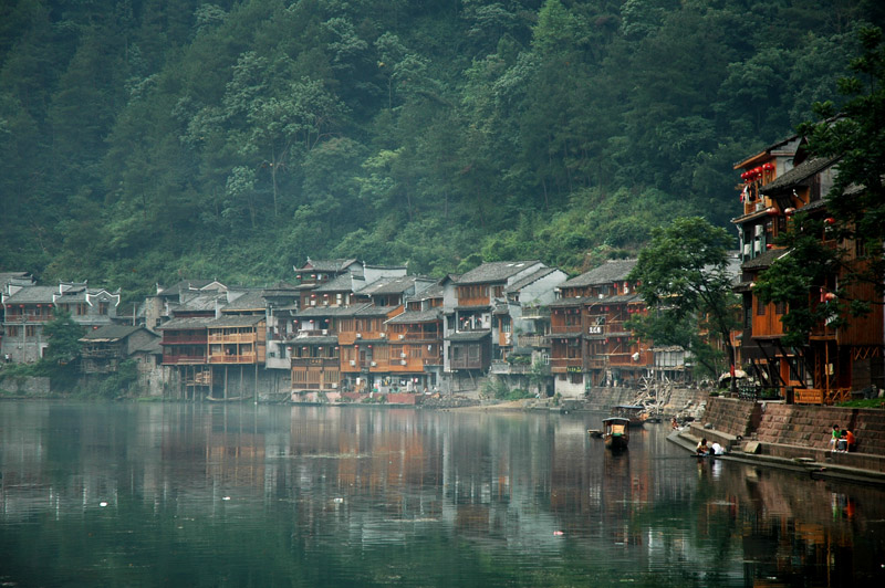 中国古村落(城镇)—湖南湘西凤凰古城 摄影 胡炜