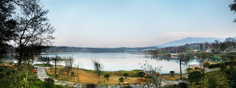 南京东郊前湖全景 摄影 阿亮南京