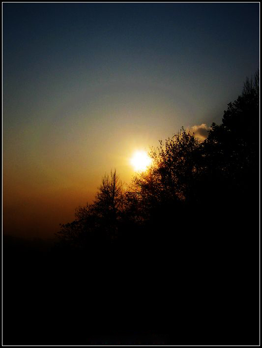 冬天的夕阳 摄影 二锅头.