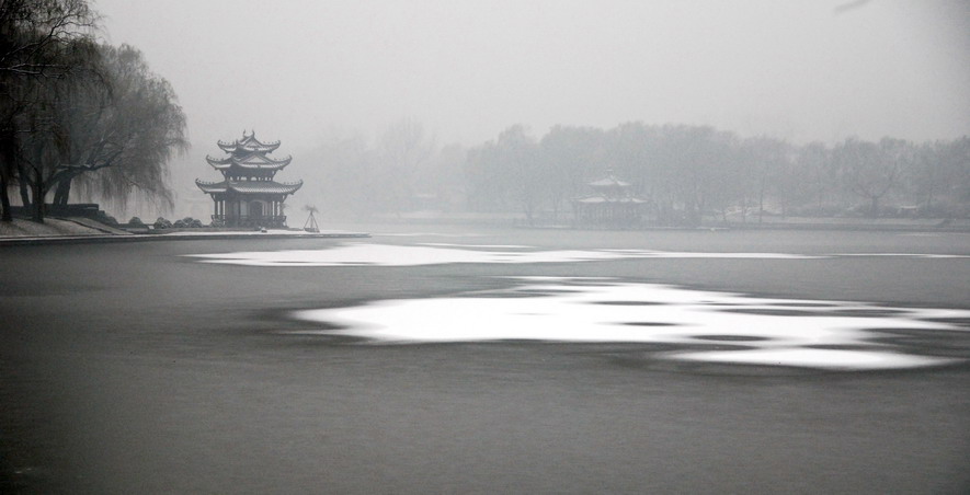 2007年冬的第一场雪(陶然亭) 摄影 光荣与梦想