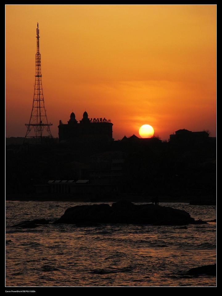 北戴河夕阳 摄影 凡光镜影