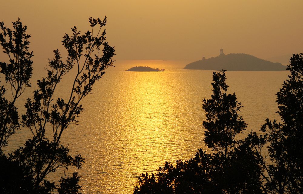 太湖.秋日.夕阳 < 6 > 摄影 二泉印月