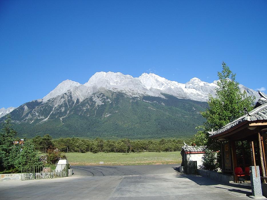 雪山 摄影 蜻蜓点水xi