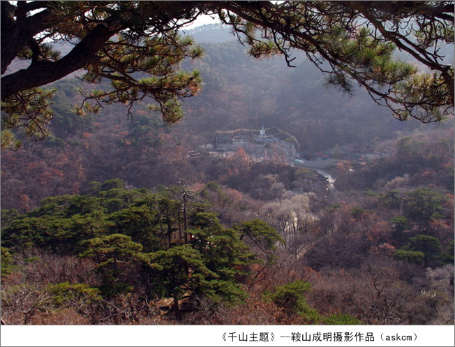 千山风光--远眺灵岩寺全景 摄影 askcm