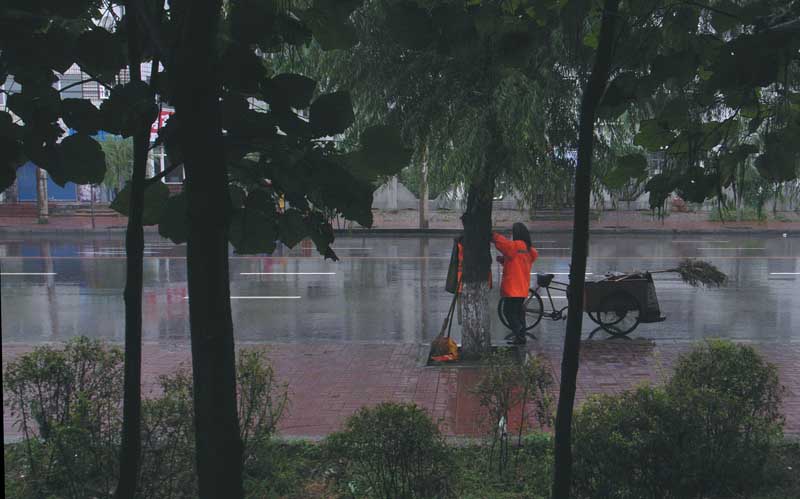 在雨中--4 摄影 渭水垂竿