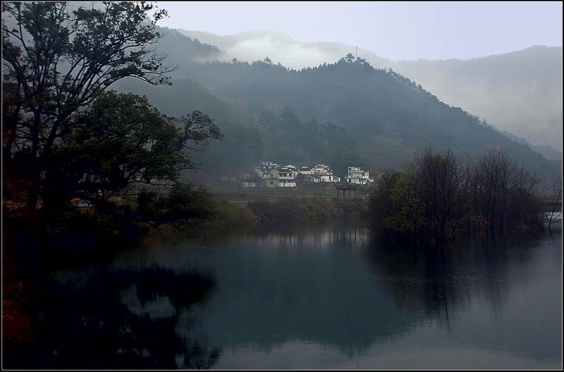 婺源深秋----水墨山村 摄影 风影之韵