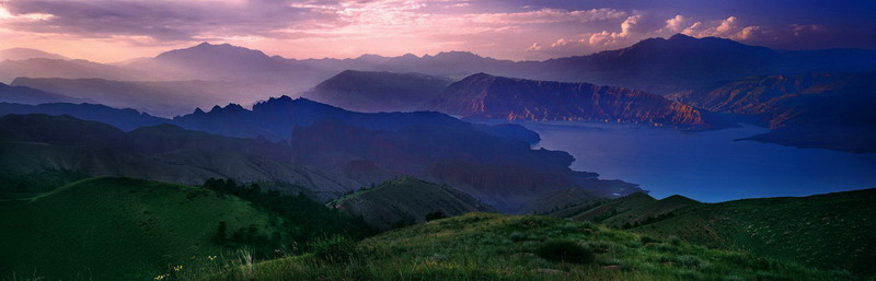 李家峡夕阳 摄影 自由行攝者