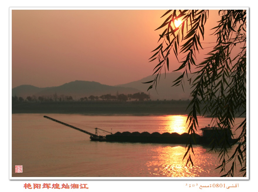 艳阳辉煌灿湘江 摄影 乐小