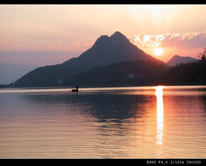 资源宝鼎湖夕阳 摄影 陆壹