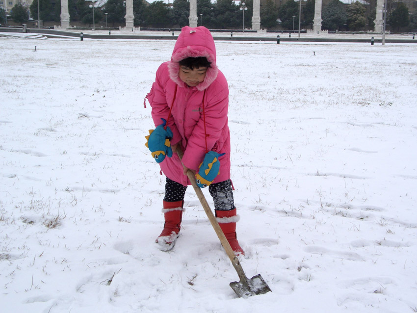 我也能铲雪 摄影 若木