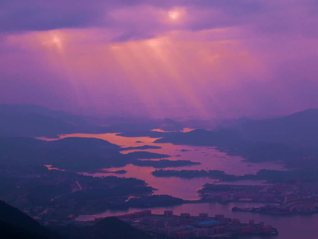 夕照养恩湖 摄影 闽南戏子