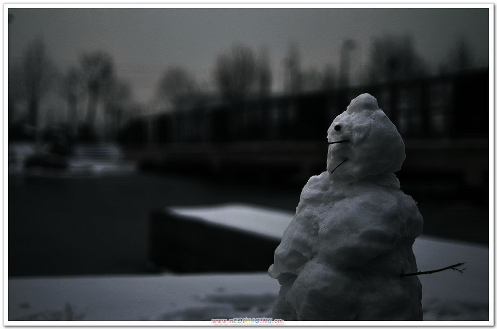 雪孩子 摄影 流浪的尘埃