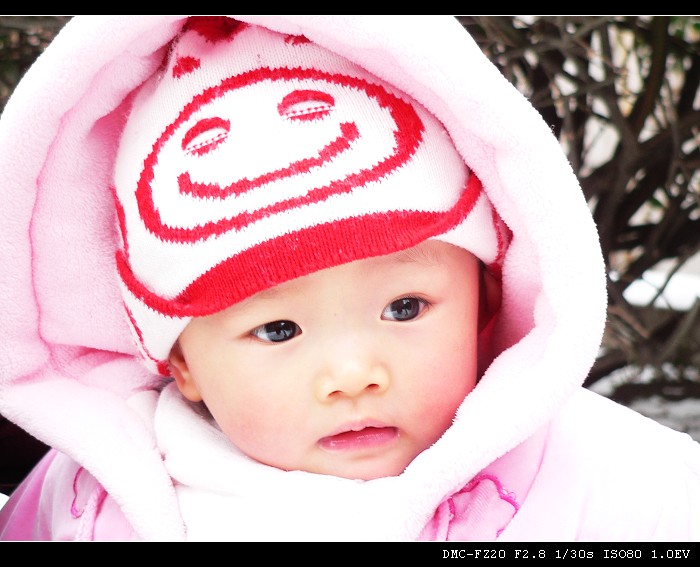 雪地里的女儿 摄影 一风910