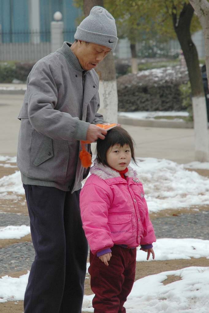 祖孙俩 摄影 雨v季