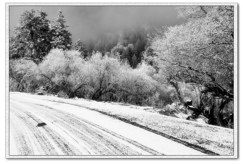 毕棚沟雪景 摄影 暗房小工