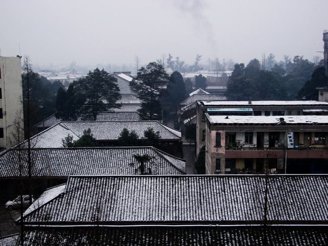 古镇雪晨 摄影 春凤苑