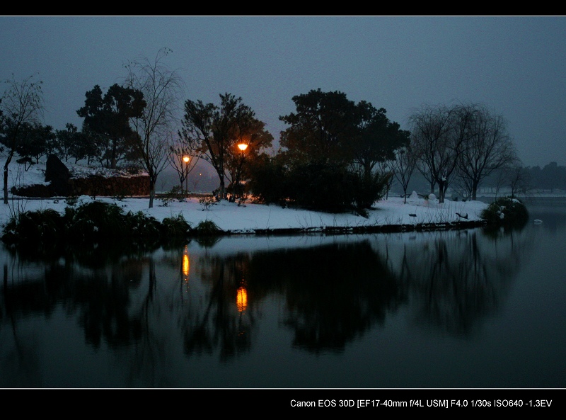 江南夜雪 摄影 guleon