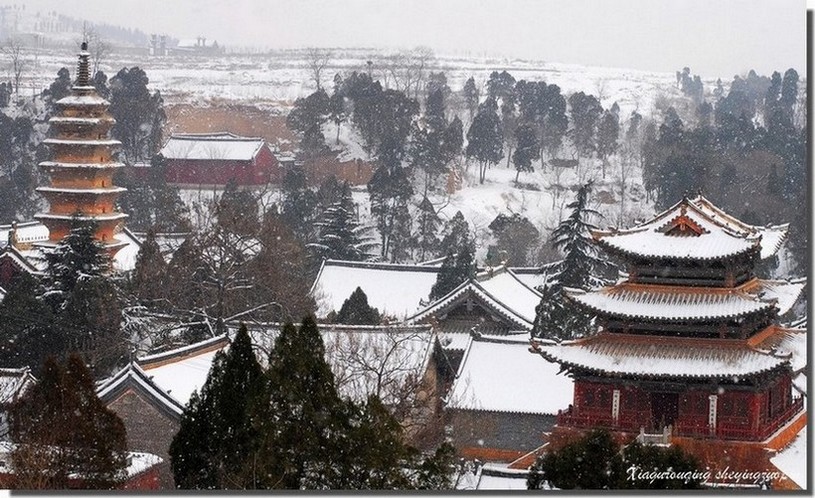 雪中风穴寺 摄影 侠骨-柔情