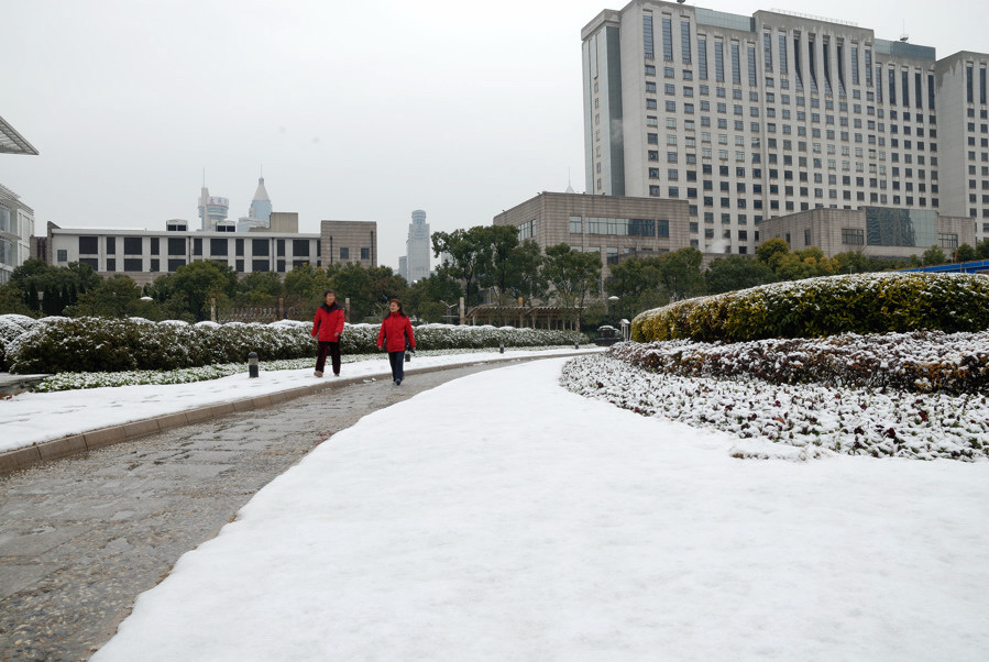 2008年的第一埸雪 摄影 丁一