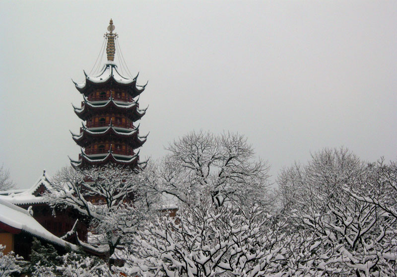 彤雪鸡鸣寺 摄影 台城松