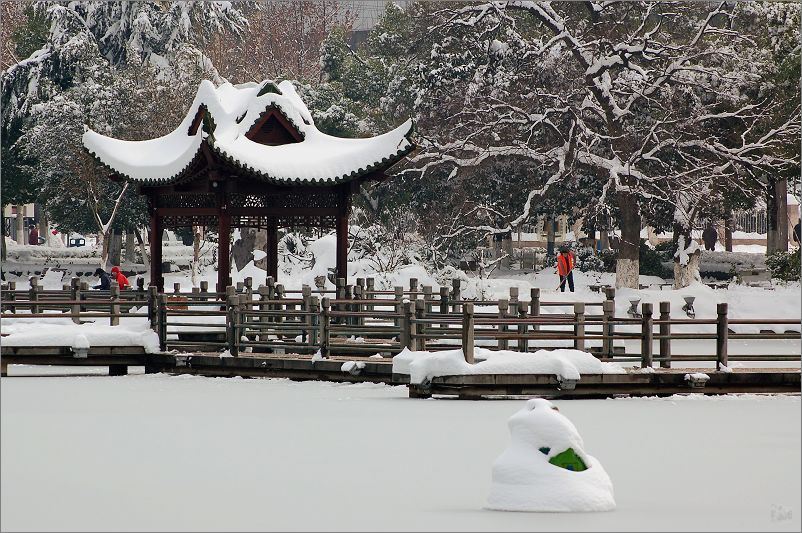 江城雪景 摄影 长木