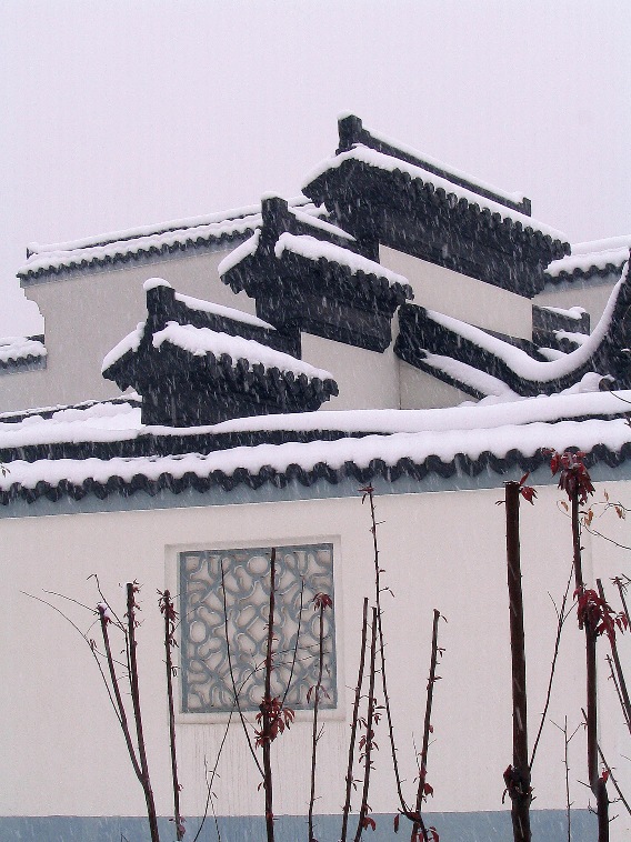 暴雪,马头墙 摄影 行疆