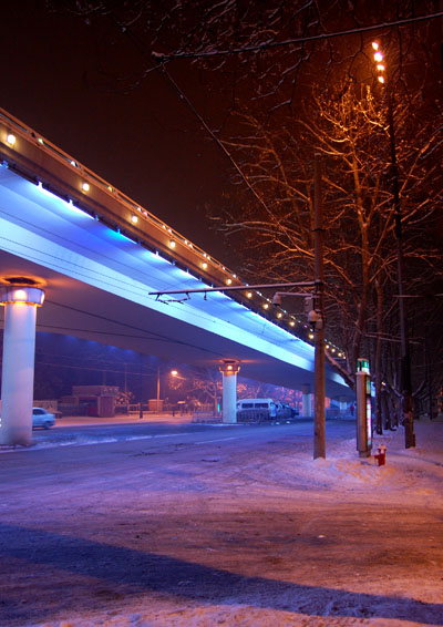 残雪。桥 摄影 三石艺术