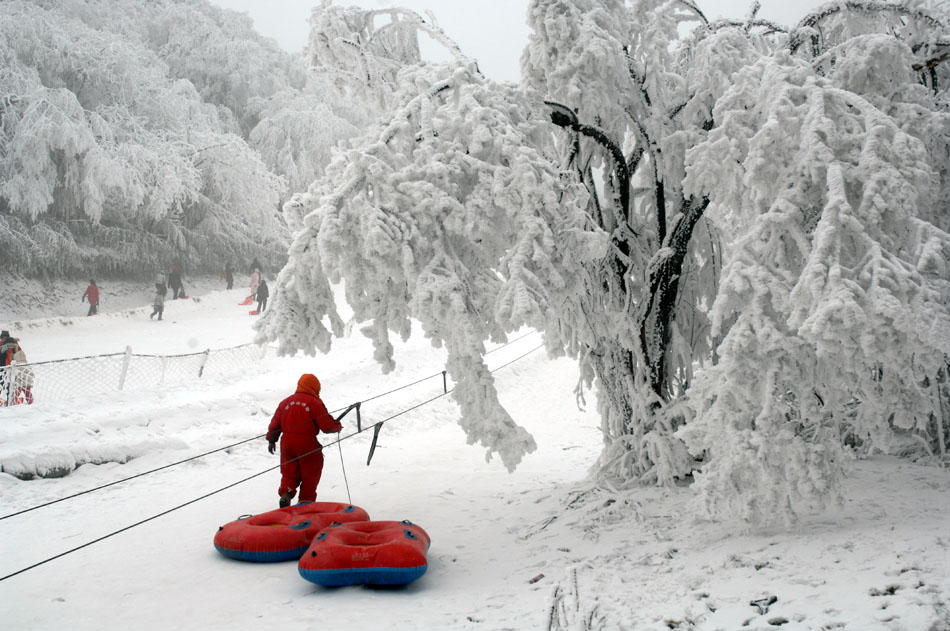 重庆滑雪场一角 摄影 安全