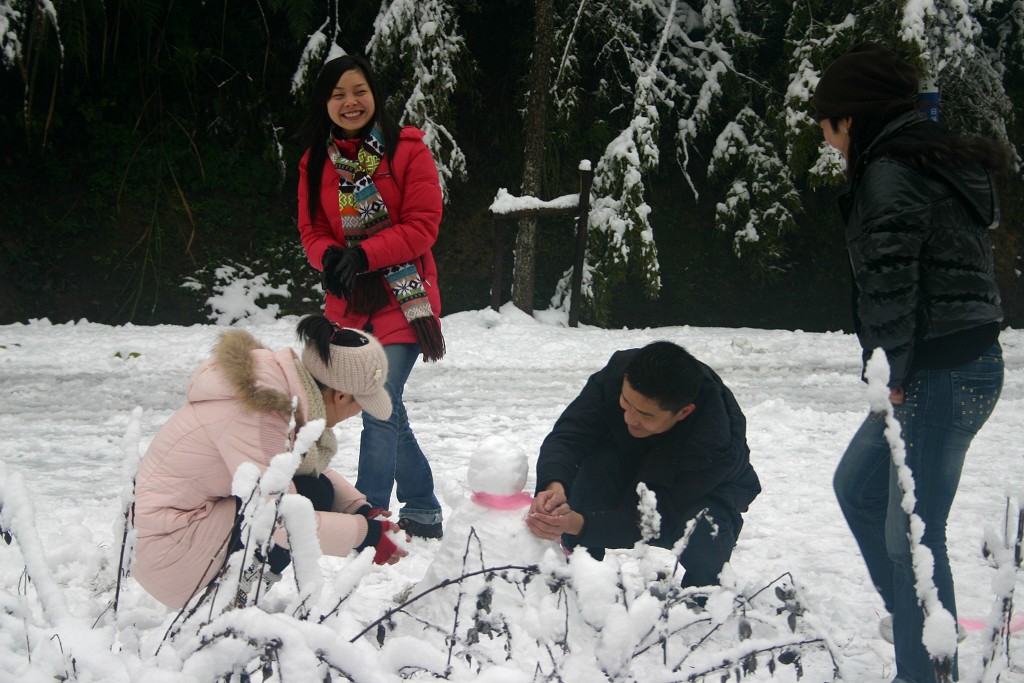 堆雪人 摄影 上饶人家