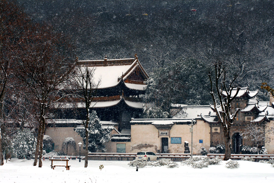 江南雪景 摄影 雨山中人