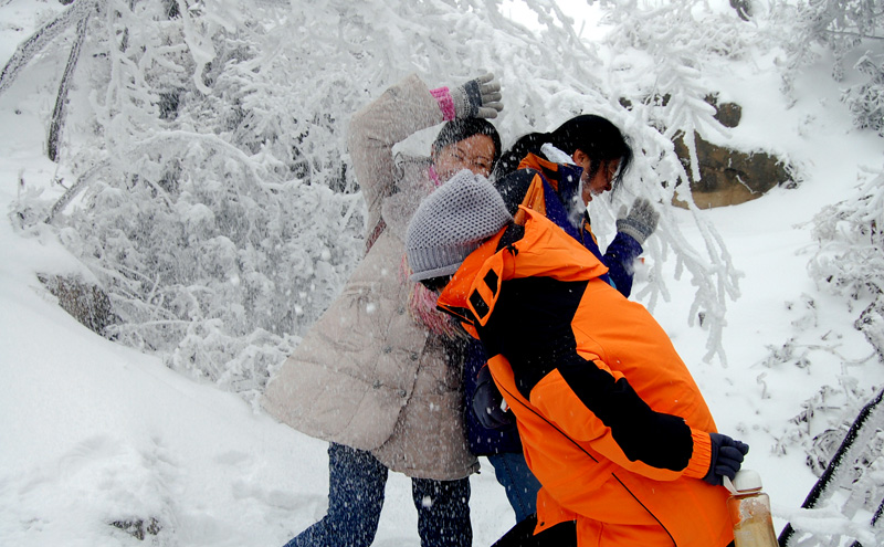 冰雪天门山-5 摄影 野茉莉