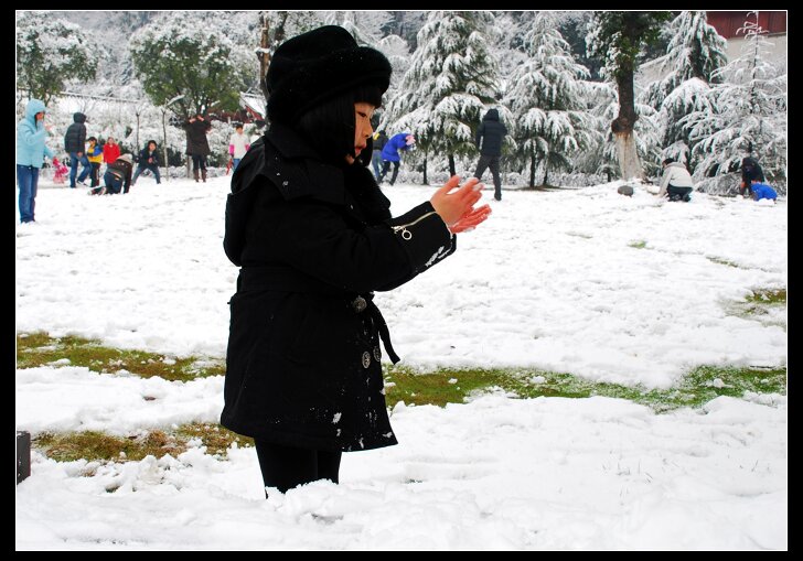 下雪感觉真好 摄影 紫竹常绿