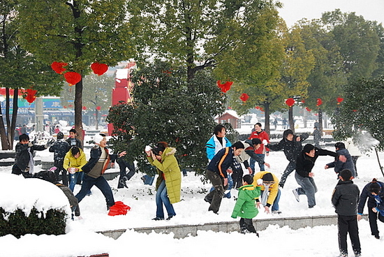 闹雪 摄影 永远顺风