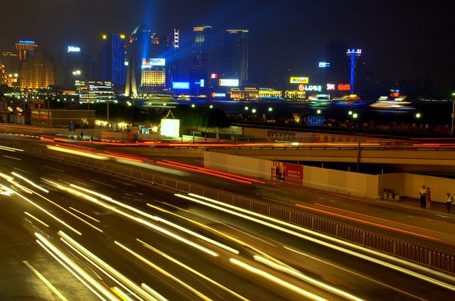 美丽的外滩夜景 摄影 丁文道