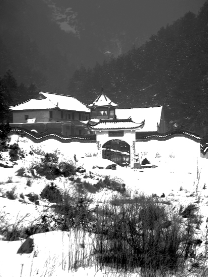 山野 古寺 摄影 影坛菜鸟